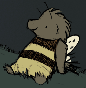 Priscilla resting in the park